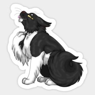 Tuxedo Bicolor Longhair Sticker